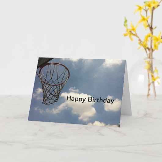 Summer Basketball Karte (Gelbe Blume)