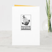 SUMMER BBQ vintage floral Einladung (Rückseite)