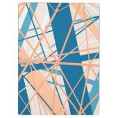 Summer Beach Abstrakt Geometrie Lines Clipboard Klemmbrett (Rückseite)