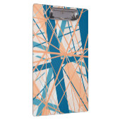 Summer Beach Abstrakt Geometrie Lines Clipboard Klemmbrett (Rechts)