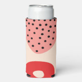 Summer Beach Abstraktes Muster farbenfroher Regenb Selters Dosenkühler (Seltzer Vorderseite)