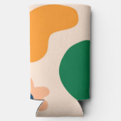 Summer Beach Abstraktes Muster farbenfroher Regenb Selters Dosenkühler (Rückseite)