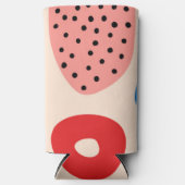 Summer Beach Abstraktes Muster farbenfroher Regenb Selters Dosenkühler (Vorderseite)