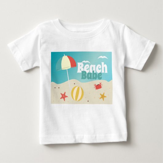 Summer Beach Babe Urlaub Baby T-shirt (Vorderseite)