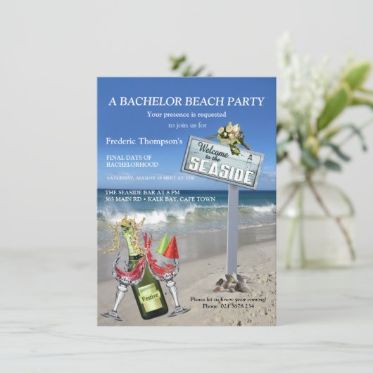 Summer Beach Bachelor Party (Stehend Vorderseite)