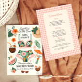 Summer Beach Bachelorette Letzten Toast Einladung