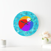 Summer Beach Ball Große Wanduhr (Zuhause)