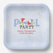 Summer Beach Balls Party Niedlich Custom Pappteller (Vorderseite)