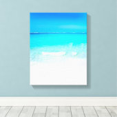 Summer Beach Blue Ocean Leinwanddruck (Insitu (Holzboden))