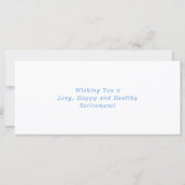 Summer Beach Blue White Happy Pension Card (Rückseite)