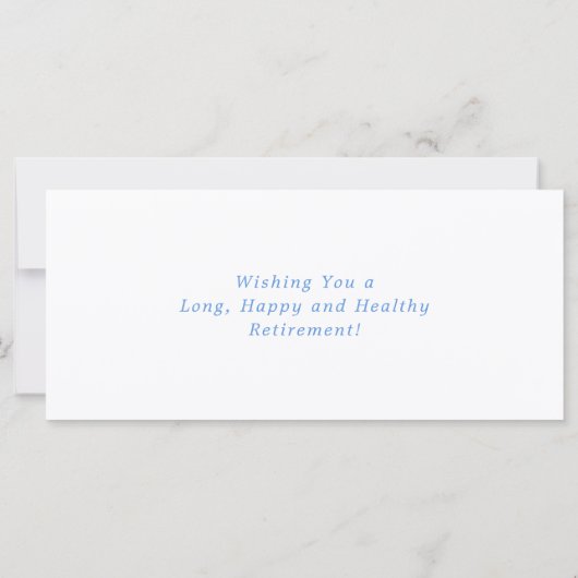 Summer Beach Blue White Happy Pension Card (Rückseite)