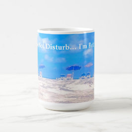 Summer Beach Blue White Retirement Geschenk Kaffeetasse