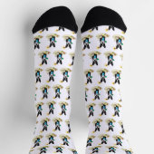 Summer Beach Boston Terrier (schwarz) - Niedlicher Socken (Oben)
