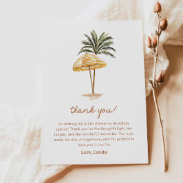 Summer Beach Brautparty Danke, Card Dankeskarte