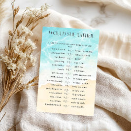 Summer Beach Brautparty würde sie eher spielen