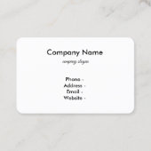 Summer Beach Business Cards Visitenkarte (Rückseite)