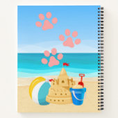 Summer Beach Cat Notizblock (Rückseite)