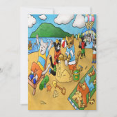 Summer Beach Cats Karte (Vorderseite)