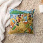 Summer Beach Cats Kissen (Decke)