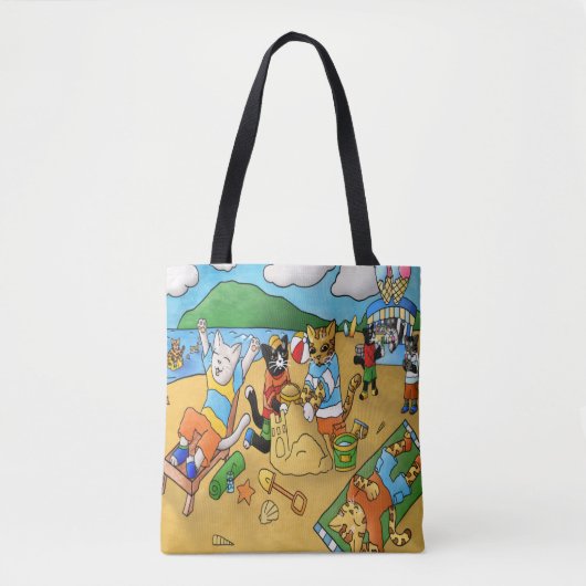 Summer Beach Cats Tasche (Vorderseite)