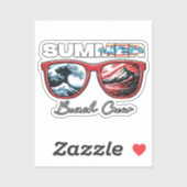 Summer Beach Crew - Summer Vibes Aufkleber (Blatt)