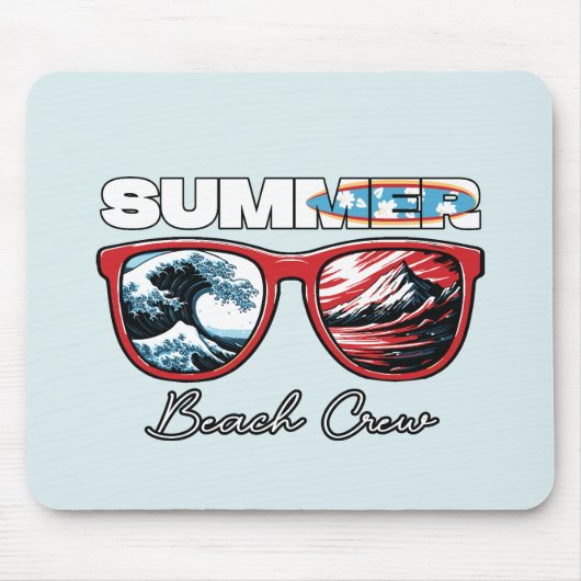 Summer Beach Crew - Summer Vibes Mousepad (Vorne)