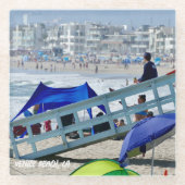 Summer Beach Day - Venice Beach, CA Glasuntersetzer (Vorderseite)