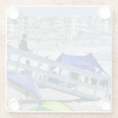 Summer Beach Day - Venice Beach, CA Glasuntersetzer (Rückseite)