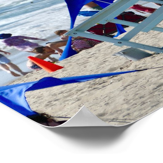 Summer Beach Day - Venice Beach, CA Poster (Ecke)