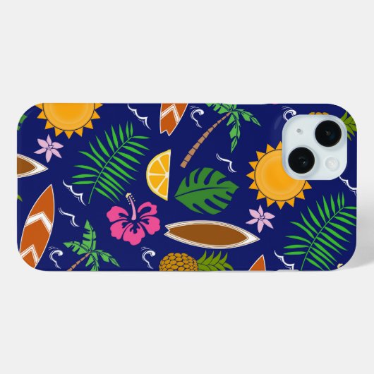 Summer Beach Design Case-Mate iPhone Hülle (Rückseite (Horizontal))