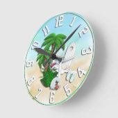 Summer Beach Design Wall Uhr (Winkel)
