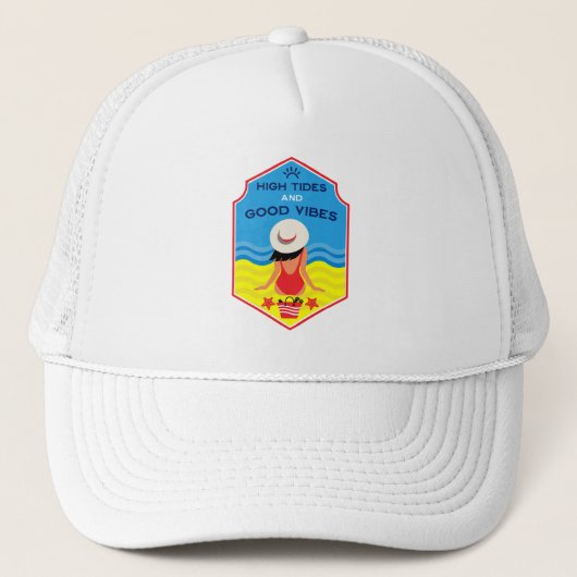 Summer Beach Essential Geschenk Truckerkappe (Vorderseite)