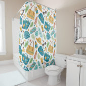 Summer Beach Essentials Pattern (1) Duschvorhang (Beispiel)