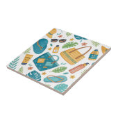 Summer Beach Essentials Pattern (1) Fliese (Seite)