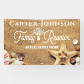 Summer Beach Family Wiedersehen-Banner Banner (Horizontal)