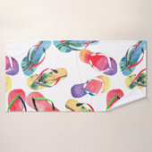 Summer Beach Flip Flops Muster Badehandtuch (Badehandtuch)