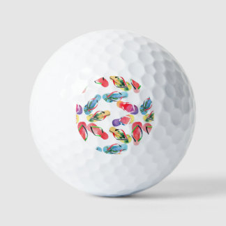Summer Beach Flip Flops Muster Golfball