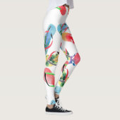 Summer Beach Flip Flops Muster Leggings (Rechts)