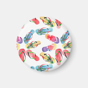 Summer Beach Flip Flops Muster Magnet