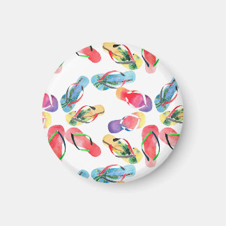 Summer Beach Flip Flops Muster Magnet