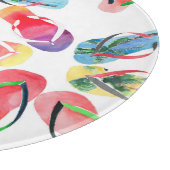 Summer Beach Flip Flops Muster Schneidebrett (Ecke)