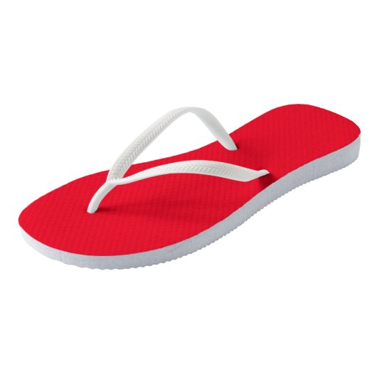 Summer Beach Flip Flops, Patriotic 4. Juli Red Badesandalen (Schrägansicht)