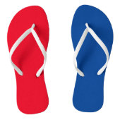 Summer Beach Flip Flops, Patriotic 4. Juli Red Badesandalen (Fußbett)