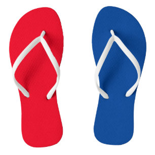 Summer Beach Flip Flops, Patriotic 4. Juli Red Badesandalen