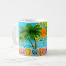 Summer Beach Fun Coffee Tasse