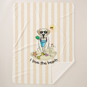 Summer Beach Gelbe Labrador Labrador Retriever Dog Sherpadecke