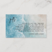 Summer Beach Geschenk Registry Honeymoon Fund Hoch Begleitkarte (Vorderseite)