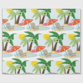 Summer Beach Geschenkpapier (Flach)