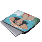 Summer Beach Girl Anime Laptop Sleeve (Vorne Knopf)