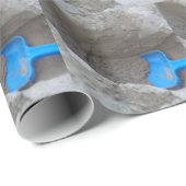 Summer Beach Gravitation Sand Shovel, Scoop, Playi Geschenkpapier (Rolleneckpunkt)